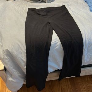 Women’s black Lululemon align flares